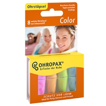 Ohropax Color - barvni penasti čepki A8