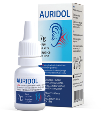 Slika izdelka AURIDOL kapljice za uho (7 g)