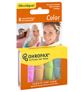 Slika izdelka Ohropax Color - barvni penasti čepki A8